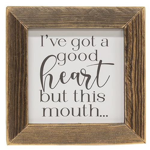 I've Got A Good Heart Framed Print (Pack of 2)