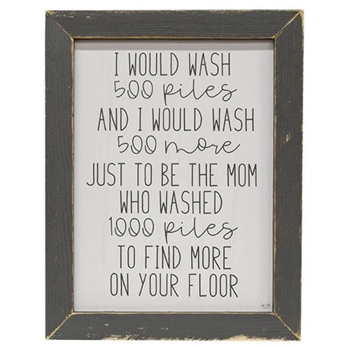 500 Piles Framed Print