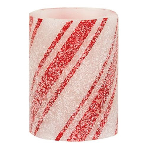 Multi-Stripe Candy Cane Timer Pillar 3