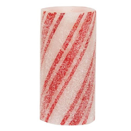 Multi-Stripe Candy Cane Timer Pillar 3