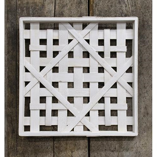 Whitewash Square Woven Frame 16