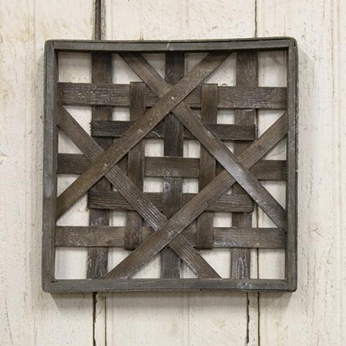 Graywash Square Woven Frame 12