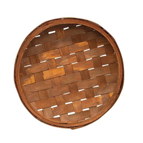 Rustic Round Tobacco Tray Basket (Pack of 2)