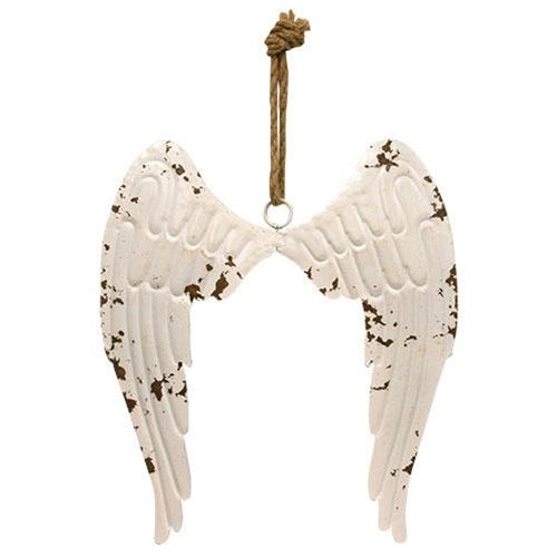 Hanging Shabby Chic Angel Wings Large (Pack of 2)