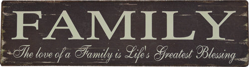 Family Sign (Pack of 4)