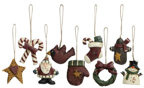 9/Set Old World Mini Ornaments (Pack of 4)