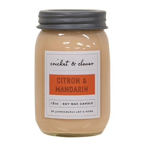 Citron & Mandarin Jar Candle 12oz (Pack of 2)