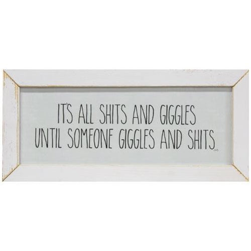 Giggles and Sh*ts Framed Print 8x20