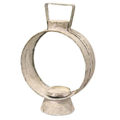 Small White Open Round Lantern