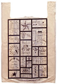 100/Pkg Primitive Blessings Plastic Bags 15x7x4