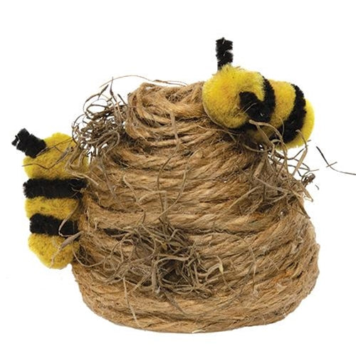 Jute Beehive With Bees & Moss (Pack of 2)