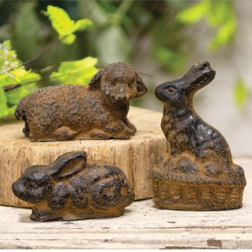 3/Set Beeswax Lamb & Bunnies (Pack of 2)