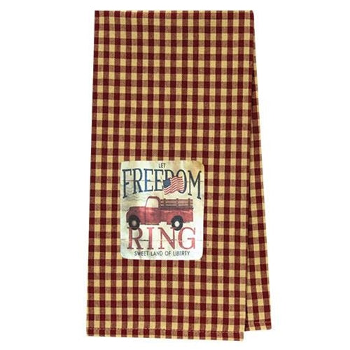 Let Freedom Ring Truck Dish Towel (Pack of 2)