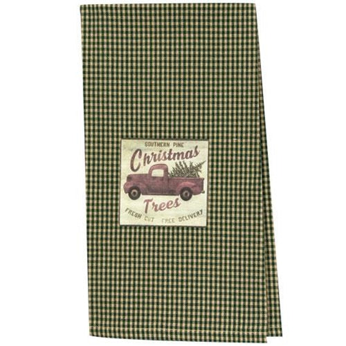 Southern Pine Christmas Trees Dish Towel (Pack of 2)