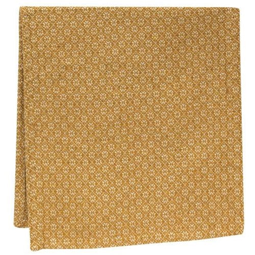 Mustard  & Cream Cherry Blossom Short Runner (Pack of 2)