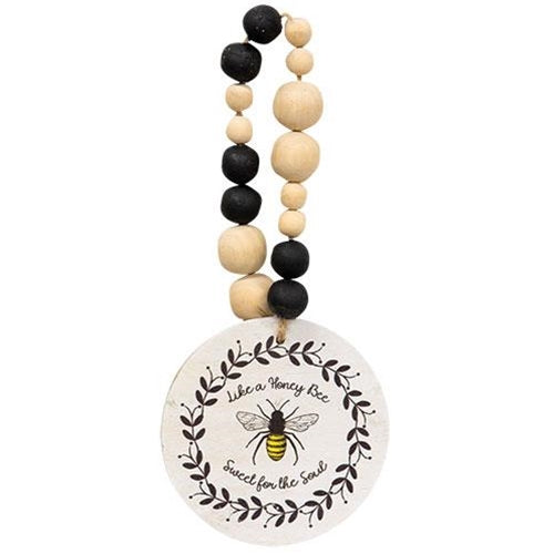 Honey Bee Bead Hanger Sign (Pack of 4)