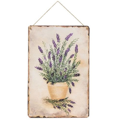 Lavender Tin Sign (Pack of 4)
