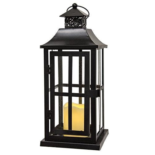 Iron and Glass LED Lantern