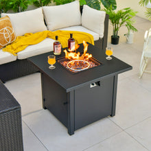 Load image into Gallery viewer, 50 000 BTU 32 Inch Square Propane Gas Fire Pit Table
