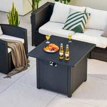 Load image into Gallery viewer, 50 000 BTU 32 Inch Square Propane Gas Fire Pit Table

