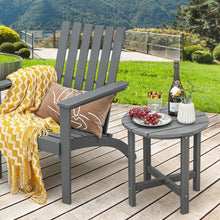 Load image into Gallery viewer, 18 Inch Round Weather-Resistant Adirondack Side Table-Gray
