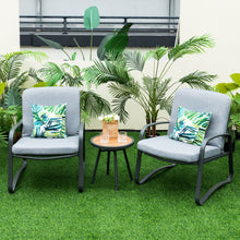 Load image into Gallery viewer, 3 Pieces Patio Bistro Conversation Set with Waterproof DPC Tabletop
