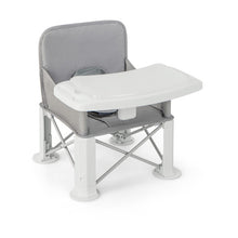 Load image into Gallery viewer, Portable Baby Booster Seat with Straps and Double Tray-Gray
