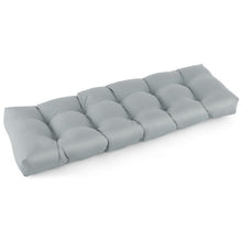 Load image into Gallery viewer, Indoor Outdoor Tufted Bench Cushion with Soft PP Cotton-Gray

