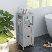 Load image into Gallery viewer, Wooden Bathroom Floor Cabinet with Removable Drawers-Gray
