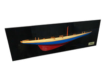 Load image into Gallery viewer, Rainbow Half-Hull Scaled Model Boat Yacht Handmade
