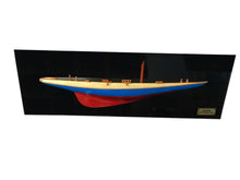 Load image into Gallery viewer, Rainbow Half-Hull Scaled Model Boat Yacht Handmade
