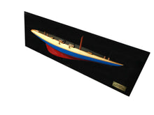 Load image into Gallery viewer, Rainbow Half-Hull Scaled Model Boat Yacht Handmade
