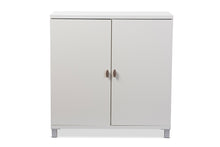 Load image into Gallery viewer, Baxton Studio Marcy Modern and Contemporary White Wood Entryway Handbags or School Bags Storage Sideboard Cabinet
