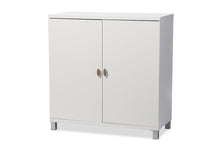 Load image into Gallery viewer, Baxton Studio Marcy Modern and Contemporary White Wood Entryway Handbags or School Bags Storage Sideboard Cabinet
