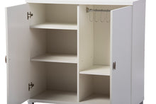 Load image into Gallery viewer, Baxton Studio Marcy Modern and Contemporary White Wood Entryway Handbags or School Bags Storage Sideboard Cabinet
