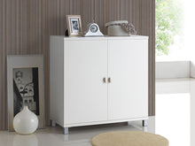 Load image into Gallery viewer, Baxton Studio Marcy Modern and Contemporary White Wood Entryway Handbags or School Bags Storage Sideboard Cabinet
