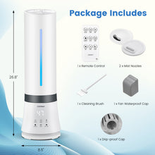 Load image into Gallery viewer, 5.5L Cool Mist Humidifiers with Remote Control and 12 Hours Timer
