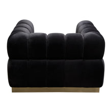 Load image into Gallery viewer, Image Low Profile Chair in Black Velvet w/ Brushed Gold Base by Diamond Sofa
