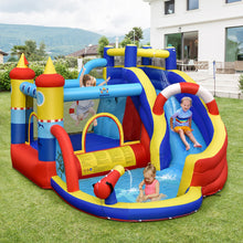 Load image into Gallery viewer, Inflatable Bounce Castle with Slide Climbing Wall and 450W Blower
