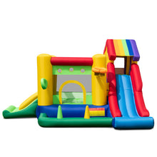 Load image into Gallery viewer, Inflatable Bounce Castle with Double Slides and 735W Blower
