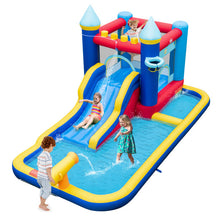 Load image into Gallery viewer, Inflatable Water Slide Bounce House with 680W Blower and 2 Pools
