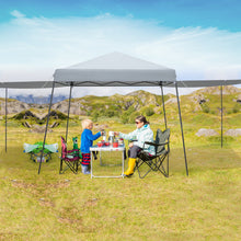 Load image into Gallery viewer, Patio 10x10FT Instant Pop-up Canopy Folding Tent with Sidewalls and Awnings Outdoor-Gray
