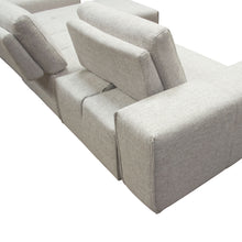 Load image into Gallery viewer, Jazz Modular 3-Seater Chaise Sectional with Adjustable Backrests in Light Brown Fabric by Diamond Sofa
