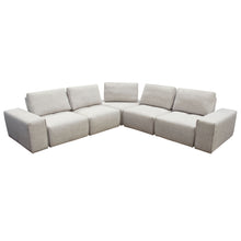 Load image into Gallery viewer, Jazz Modular 5-Seater Corner Sectional with Adjustable Backrests in Light Brown Fabric by Diamond Sofa
