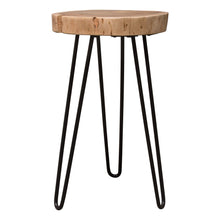 Load image into Gallery viewer, Joss Natural Acacia One of a Kind Live Edge Accent Table w/ Black Hairpin Legs by Diamond Sofa

