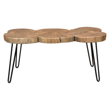 Load image into Gallery viewer, Joss Natural Acacia One of a Kind Live Edge Rectangle Cocktail Table w/ Black Hairpin Legs by Diamond Sofa
