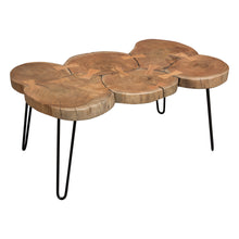 Load image into Gallery viewer, Joss Natural Acacia One of a Kind Live Edge Rectangle Cocktail Table w/ Black Hairpin Legs by Diamond Sofa
