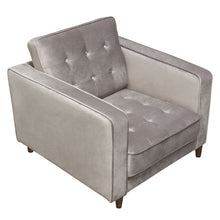 Load image into Gallery viewer, Juniper Tufted Chair in Champagne Grey Velvet by Diamond Sofa
