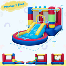 Load image into Gallery viewer, 4-in-1 Jigsaw Theme Inflatable Bounce House with 480W Blower
