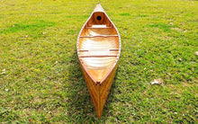 Load image into Gallery viewer, Wooden Canoe With Ribs Curved Bow 12 ft
